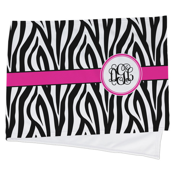 Custom Zebra Print Cooling Towel (Personalized)