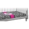 Zebra Print Crib Fitted Sheet (Personalized)