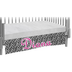 Zebra Print Crib Skirt (Personalized)