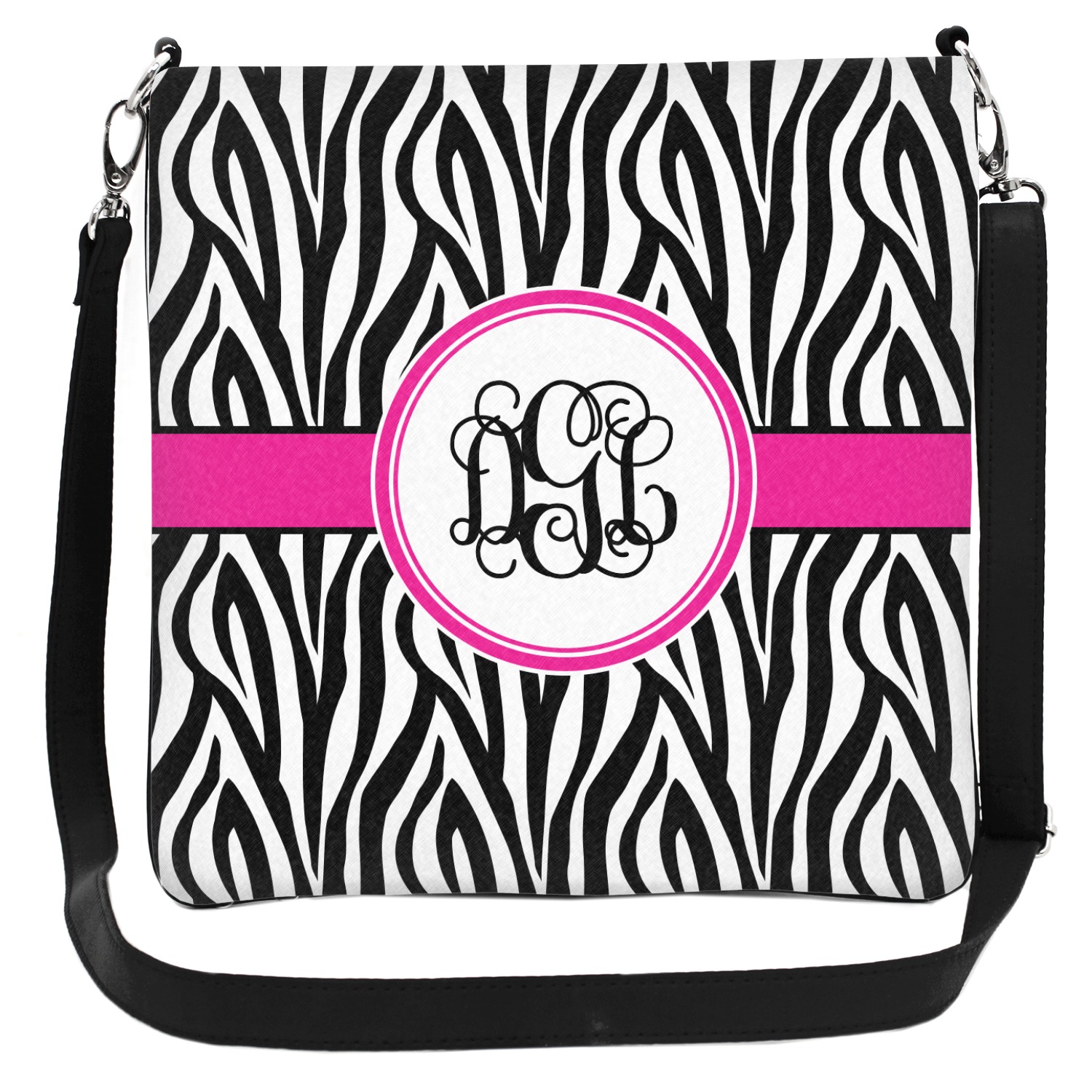 Zebra Print Cross Body Bag Large (Personalized) YouCustomizeIt