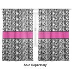Zebra Print Curtain Panel - Custom Size