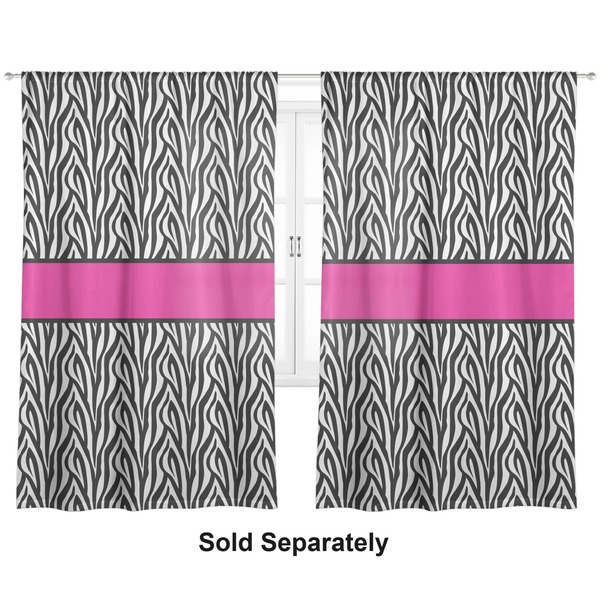 Custom Zebra Print Curtain Panel - Custom Size
