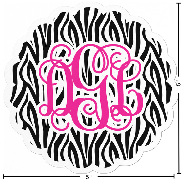 Zebra Print Custom Shape Iron On Patches - L - APPROVAL