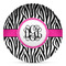 Zebra Print DecoPlate Oven and Microwave Safe Plate - Main