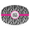 Zebra Print Plastic Platter - Microwave & Oven Safe Composite Polymer (Personalized)