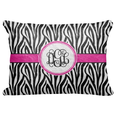 Zebra Print Decorative Baby Pillowcase - 16"x12" (Personalized)