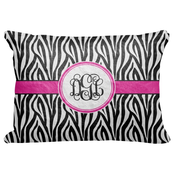 Custom Zebra Print Decorative Baby Pillowcase - 16"x12" (Personalized)