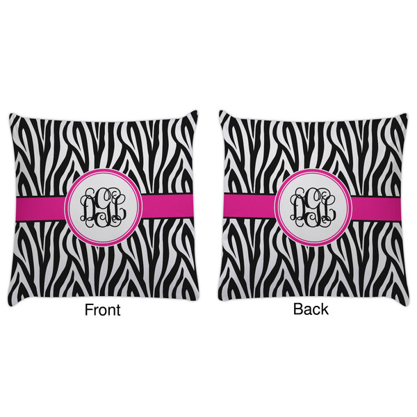 Zebra Print Decorative Pillow Case - Approval