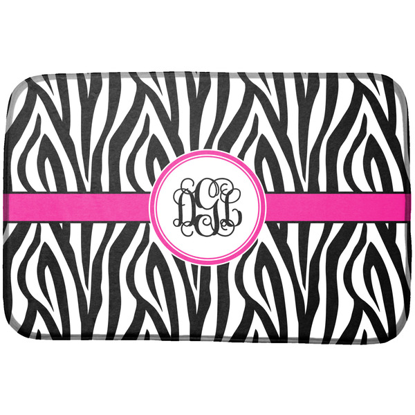 Custom Zebra Print Dish Drying Mat (Personalized)