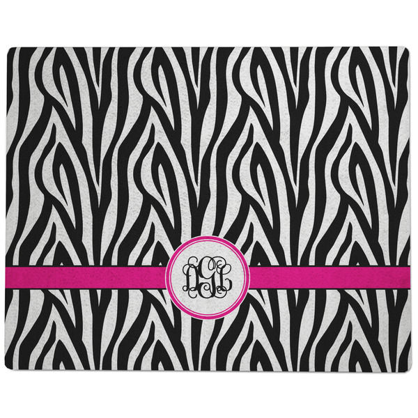 Zebra Print Dog Food Mat - Large without Bowls