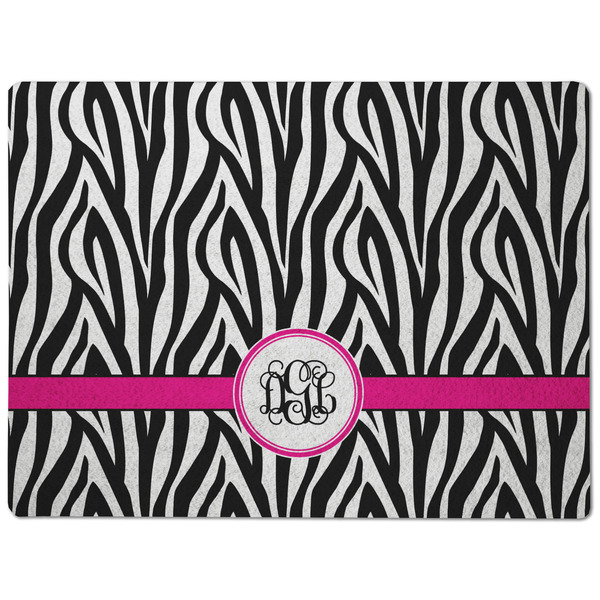 Zebra Print Dog Food Mat - Medium without bowls