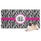 Zebra Print Dog Towel (Personalized)