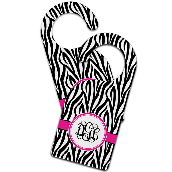 Zebra Print Door Hanger - MAIN