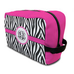 Zebra Print Toiletry Bag / Dopp Kit (Personalized)