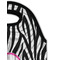 Zebra Print Double Wine Tote - Detail 1 (new)