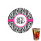 Zebra Print Drink Topper - XSmall - Single with Drink
