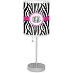 Zebra Print Lamp with Drum Shade (Personalized)