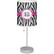 Zebra Print Lamp with Drum Shade (Personalized)