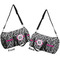 Zebra Print Duffle bag small front and back sides