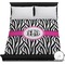 Zebra Print Duvet Cover - Full / Queen (Personalized)