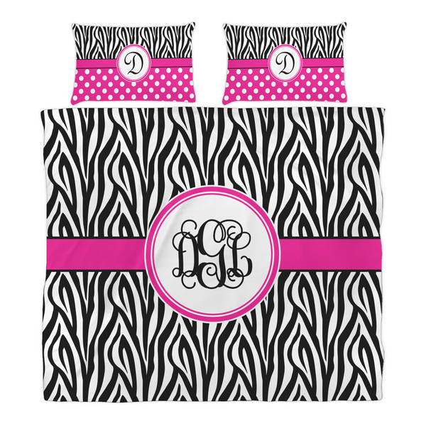 Zebra Print Duvet Cover Set - King - Alt Approval