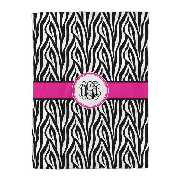 Zebra Print Duvet Cover - Twin XL - Front