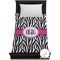 Zebra Print Duvet Cover - Twin (Personalized)