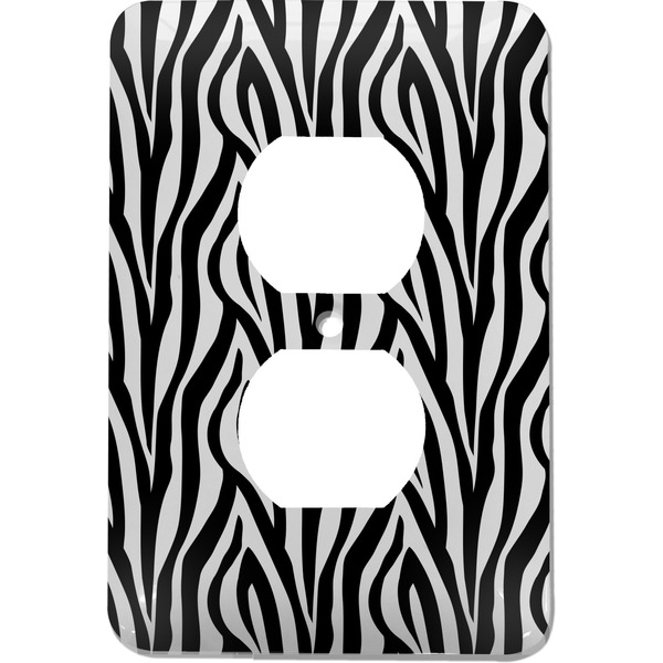 Custom Zebra Print Electric Outlet Plate