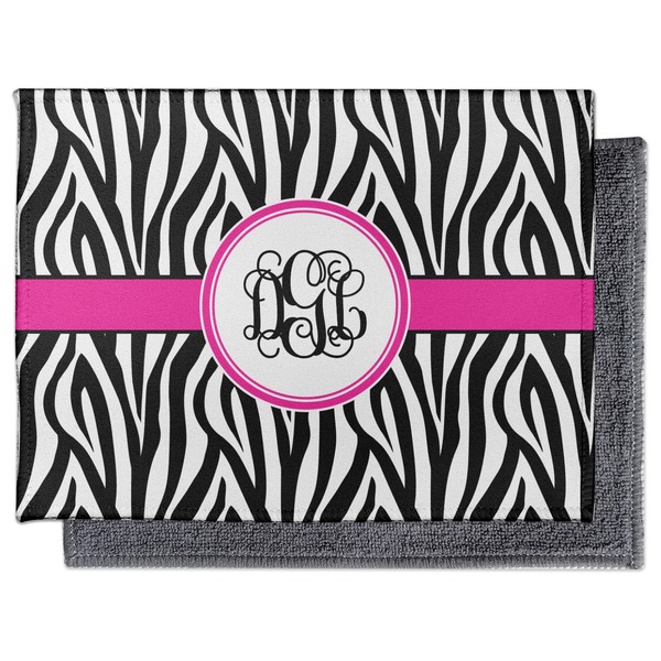 Zebra Print Electronic Screen Wipe - Flat