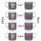 Zebra Print Espresso Cup - 6oz (Double Shot Set of 4) APPROVAL