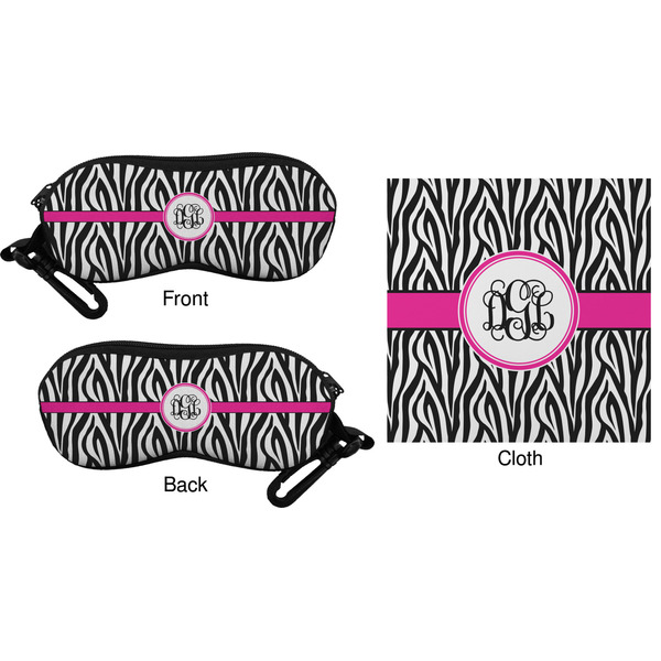 Zebra Print Eyeglass Case & Cloth (Approval)