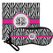 Zebra Print Personalized Eyeglass Case & Cloth