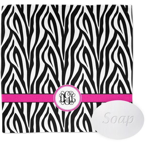 Custom Zebra Print Washcloth (Personalized)