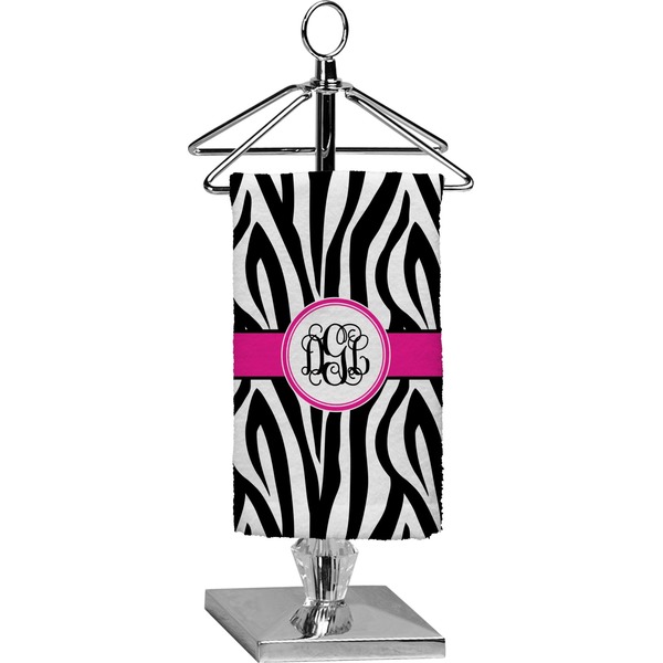 Custom Zebra Print Finger Tip Towel - Full Print (Personalized)