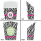 Zebra Print French Fry Favor Box - Front & Back View
