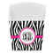 Zebra Print French Fry Favor Box - Front View