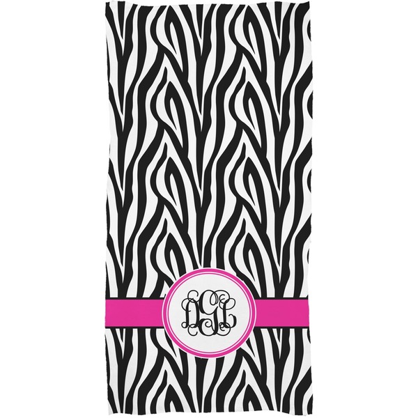 Zebra Print Full Sized Bath Towel - Apvl