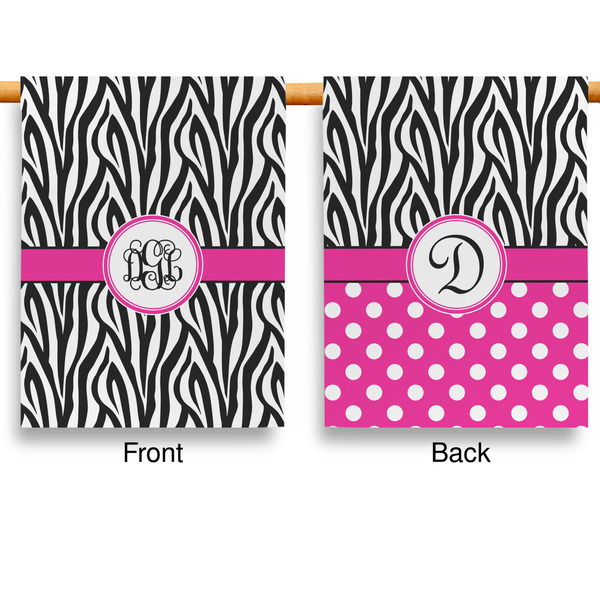 Zebra Print Garden Flags - Large - Double Sided - APPROVAL