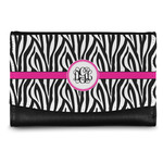 Zebra Print Genuine Leather Women's Wallet - Small (Personalized)