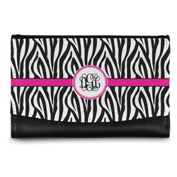 Zebra Print Genuine Leather Women's Wallet - Small (Personalized)