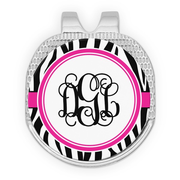 Zebra Print Golf Ball Hat Marker Hat Clip