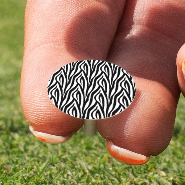 Zebra Print Golf Tees & Ball Markers Set - Marker