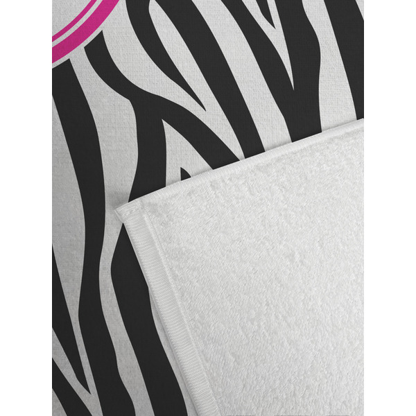 Zebra Print Golf Towel - Detail