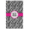 Zebra Print Golf Towel - Poly-Cotton Blend - Large w/ Monograms