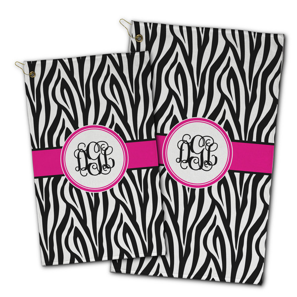 Zebra Print Golf Towel - PARENT (small and large)