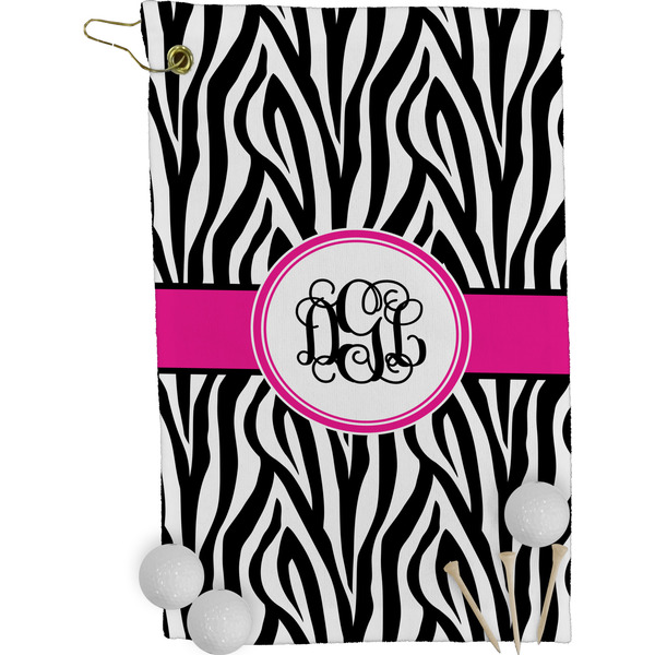 Zebra Print Golf Towel (Personalized)