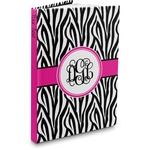 Zebra Print Hardbound Journal - 7.25" x 10" (Personalized)
