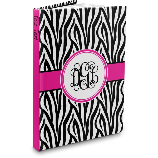 Custom Zebra Print Hardbound Journal (Personalized)