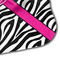 Zebra Print Hooded Baby Towel- Detail Corner