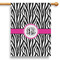 Zebra Print 28" House Flag (Personalized)
